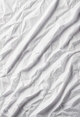 Obraz premium white crumpled and creased paper poster texture isolated 