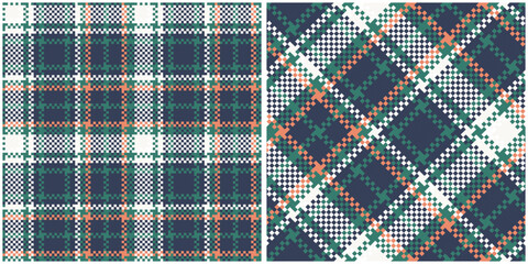 Tartan Seamless Pattern. Sweet Checker Pattern Seamless Tartan Illustration Vector Set for Scarf, Blanket, Other Modern Spring Summer Autumn Winter Holiday Fabric Print.