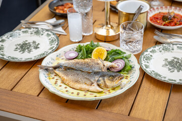 grilled sea bass