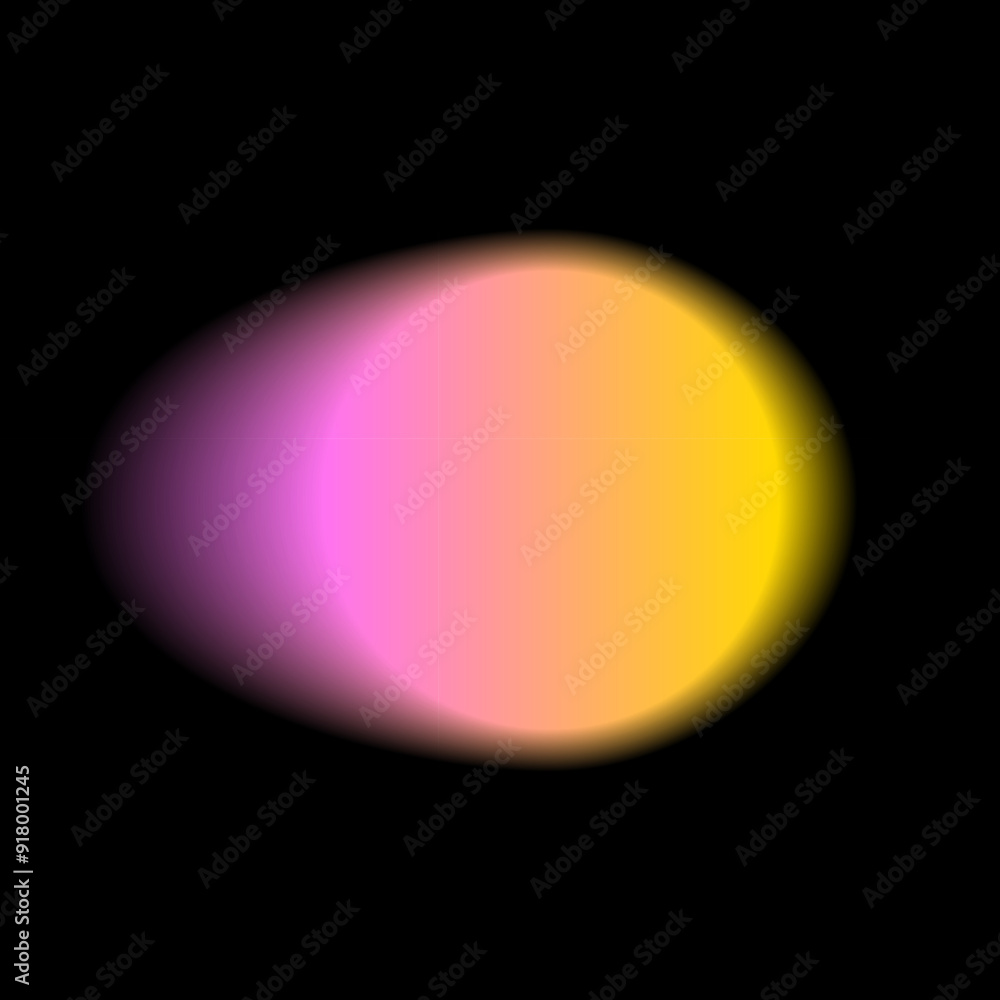 Poster gradient color round shape background. abstract pink yellow blur circle with graduation. neon colore