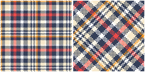 Tartan Seamless Pattern. Sweet Pastel Plaid Patterns for Scarf, Dress, Skirt, Other Modern Spring Autumn Winter Fashion Textile Design.