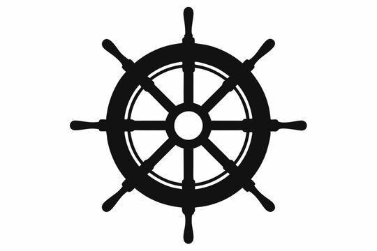 recommend clip art: 
                    Steering wheel icon. ship steering silhouette vector illustration
                    