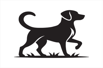 Obraz premium Dog silhouettes image .