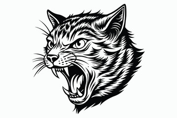 roaring kitty black silhouette color.eps