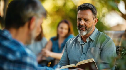 Christian Preacher Leads Bible Study With Friends, Spreading Fait
