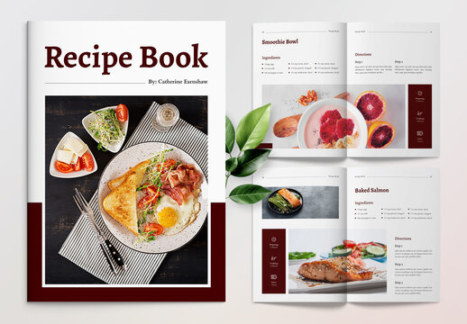 Recipe Cookbook Magazine Layout