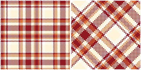 Plaid Pattern Seamless. Gingham Patterns Traditional Scottish Woven Fabric. Lumberjack Shirt Flannel Textile. Pattern Tile Swatch Included.