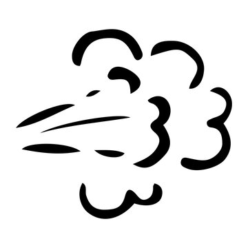 recommend clip art: Sprayed cloud of aerosol hand drawn doodle. Home scenting. Vector outline line art illustration.