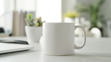 Customized Mug Adding a Personal Touch to Daily Office Routine on Desk