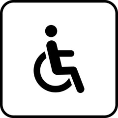 Toilet vector icon. WC sign. Female or male restroom. WC door plate symbol illustration.