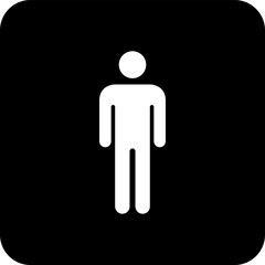 Toilet vector icon. WC sign. Female or male restroom. WC door plate symbol illustration.