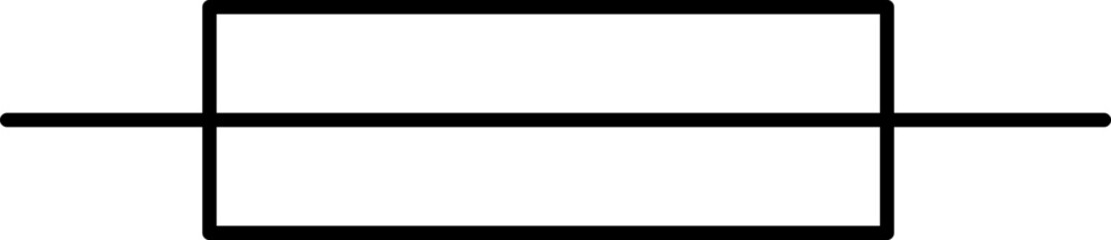 Electronic circuit symbols. Graphic symbols for electrical components in schematic circuit diagrams. Vector .