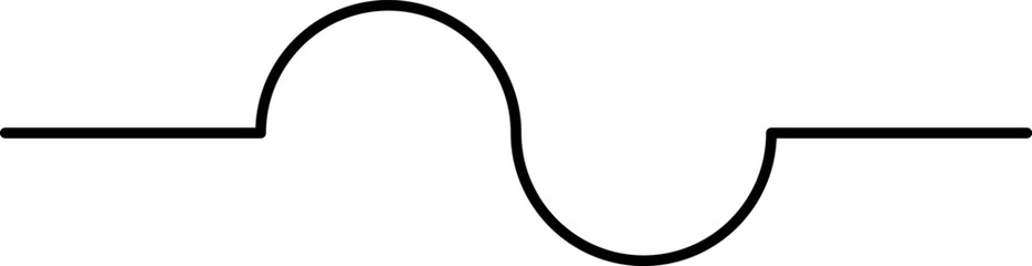 Electronic circuit symbols. Graphic symbols for electrical components in schematic circuit diagrams. Vector .