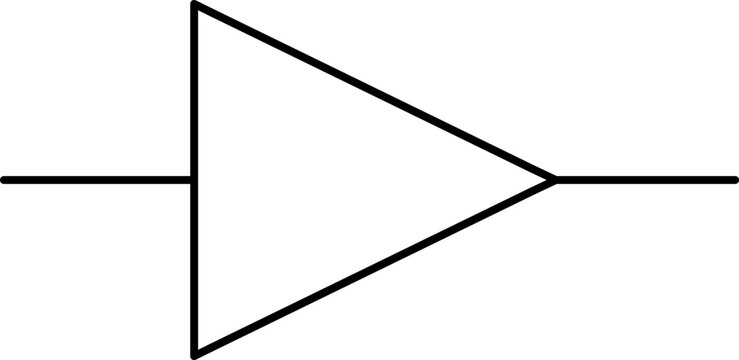 Electronic circuit symbols. Graphic symbols for electrical components in schematic circuit diagrams. Vector .