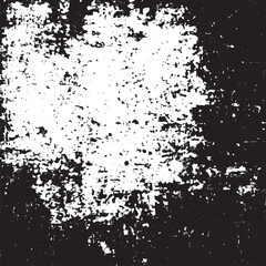 Black and White Grunge Texture: Distressed noise with small particles, debris, and dust scratches