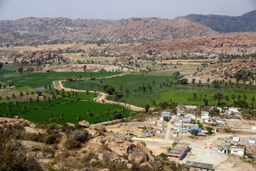 Hampi, is a UNESCO World Heritage Site located in Hampi (City), Ballari district now Vijayanagara district, east-central Karnataka, India