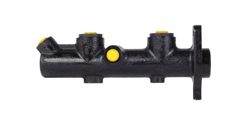Car Parts - Master brake cylinder. Side view. Isolated