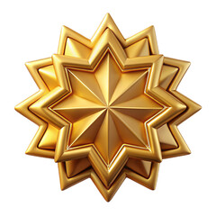 diant golden starburst, geometric and dynamic