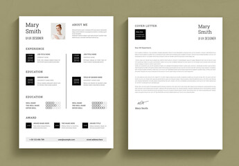 Minimal Resume and Cover Letter Layout