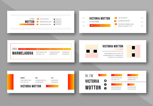 Email Signature Layout