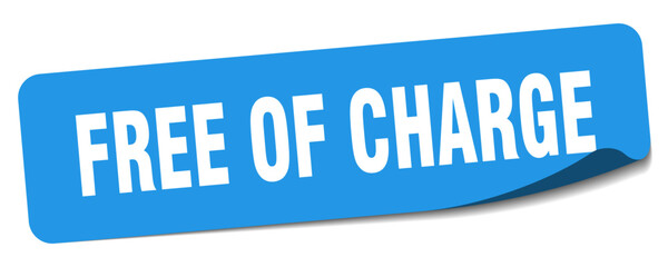 FREE OF CHARGE