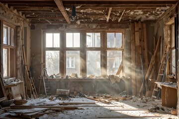 interior of a house under renovation