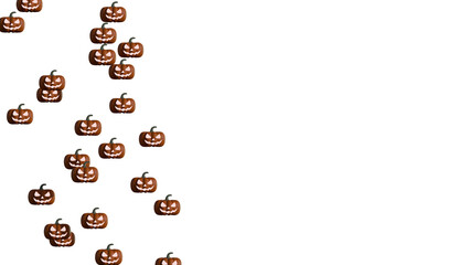 Halloween pumpkins on a transparent background PNG