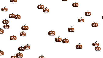 Halloween pumpkins on a transparent background PNG