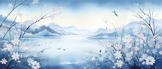 Frost Material Structure Background - Generative AI