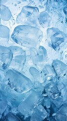 Obraz premium Ice Material Structure Background - Generative AI