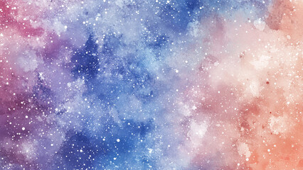 Muted Pastel Night: Watercolor Starry Sky Texture