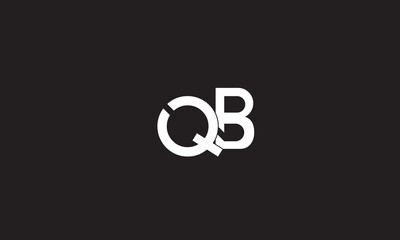 QB, BQ , Q ,B Abstract Letters Logo Monogram	
