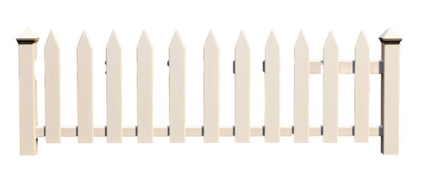 Picket Fence with Pointed Tops
