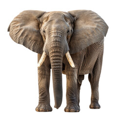 An Elephant isolated on a transparent background for web, banner, wallpaper