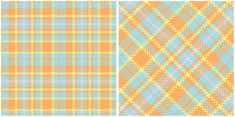 Scottish Tartan Seamless Pattern. Abstract Check Plaid Pattern Seamless Tartan Illustration Vector Set for Scarf, Blanket, Other Modern Spring Summer Autumn Winter Holiday Fabric Print.
