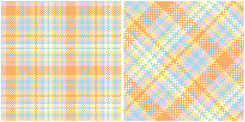 Scottish Tartan Seamless Pattern. Abstract Check Plaid Pattern Template for Design Ornament. Seamless Fabric Texture.