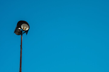 loudspeaker on a pole