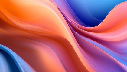 fluid abstract background with colorful gradient 2d illustration of modern movement