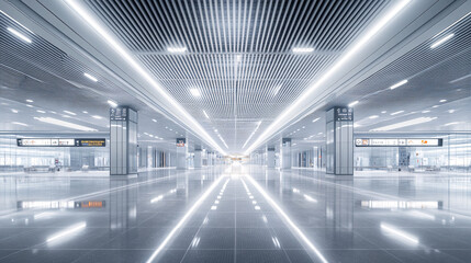 Newly Constructed Chinese Airport Terminal with Sleek Design and Efficient Layout Showcasing Expansion in Air Travel Infrastructure