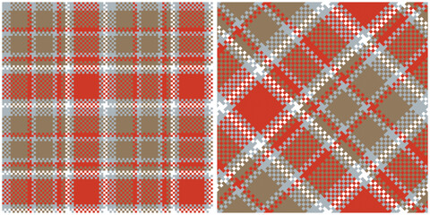 Tartan Plaid Vector Seamless Pattern. Checkerboard Pattern. for Scarf, Dress, Skirt, Other Modern Spring Autumn Winter Fashion Textile Design.