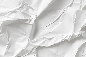 Obraz premium white crumpled paper white