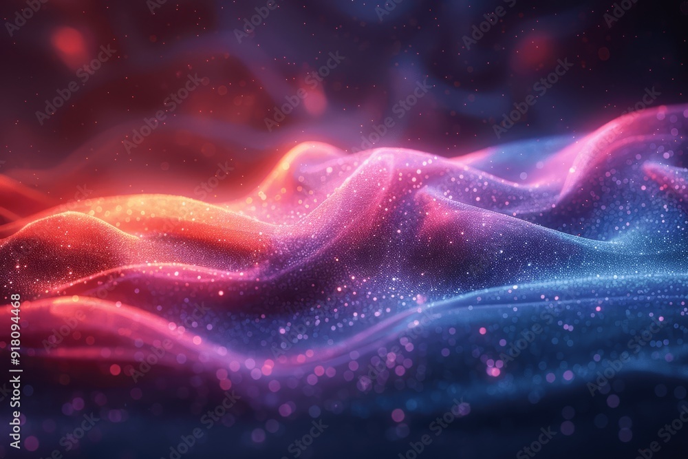 Aufkleber abstract gradient background with neon light effect