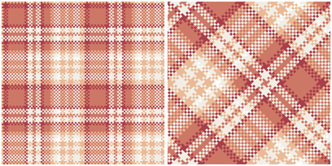 Classic Scottish Tartan Design. Plaids Pattern Seamless. Traditional Scottish Woven Fabric. Lumberjack Shirt Flannel Textile. Pattern Tile Swatch Included.