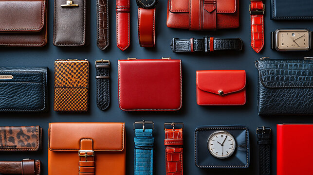 Collection of Counterfeit Luxury Handbags and Watches with Noticeable Fake Branding and Poor Quality