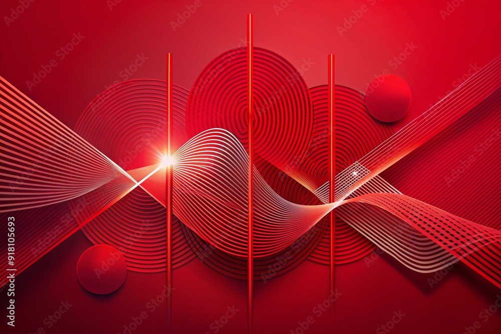 Poster vibrant modern digital illustration featuring a minimalist artistic composition of dynamic texture a