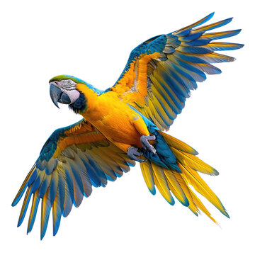 recommend clip art: Flying Parrot isolated on a transparent background for web, banner, wallpaper