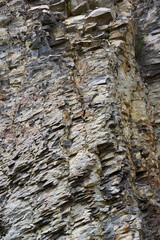Rock formations in an abandoned quarry
