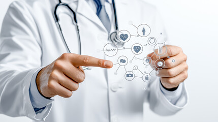 Cutting-Edge Virtual Medicine A Neurologist or Radiologist Utilizing Advanced Digital Tools for Innovative Healthcare Solutions