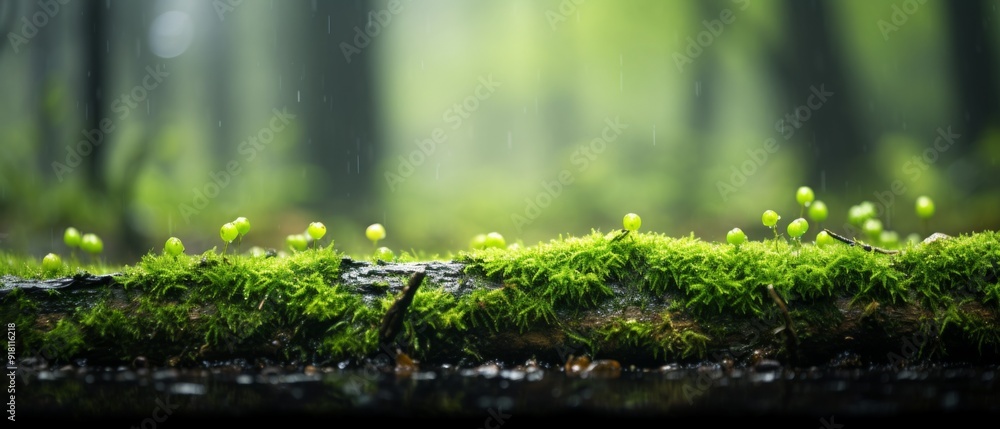 Canvas Prints Moss Material Structure Background - Generative AI