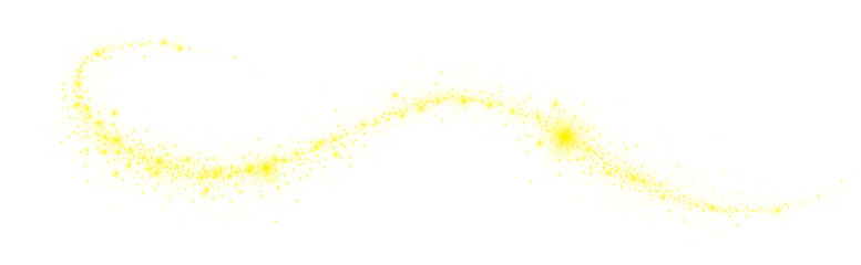 Magic  dust trail with star shaped sparkles